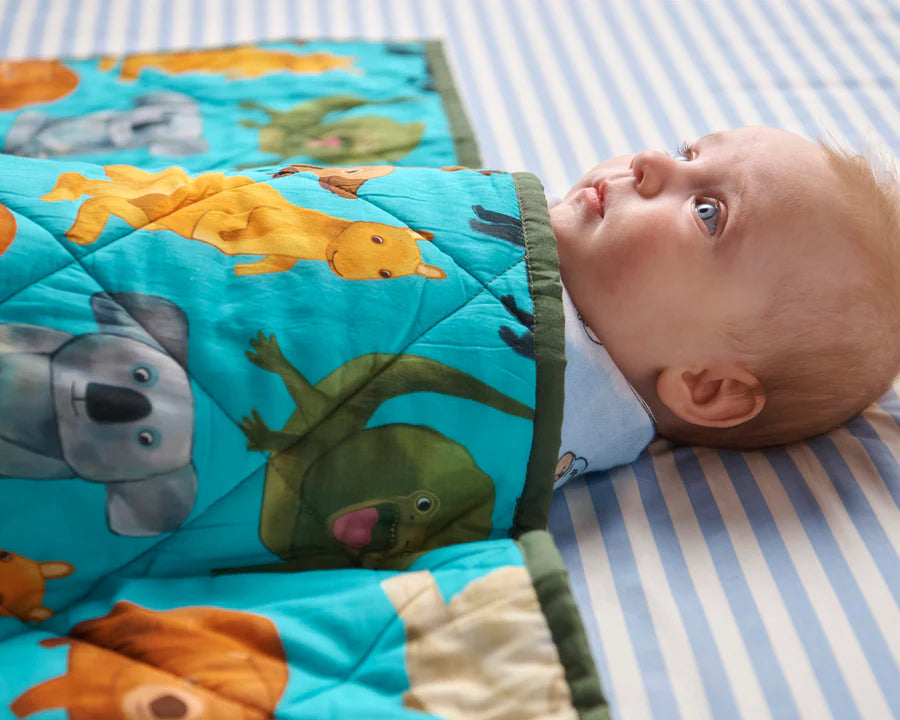 Kip & Co BABY | Home Among The Gum Trees Quilted Cot Bedspread