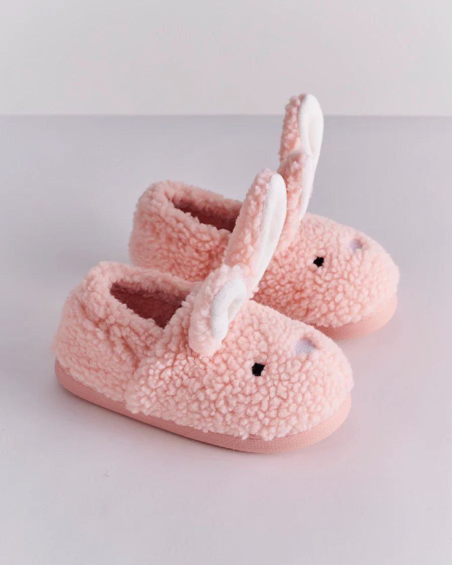 Kip & Co | Fluffy Bunny Sherpa Kids Slippers
