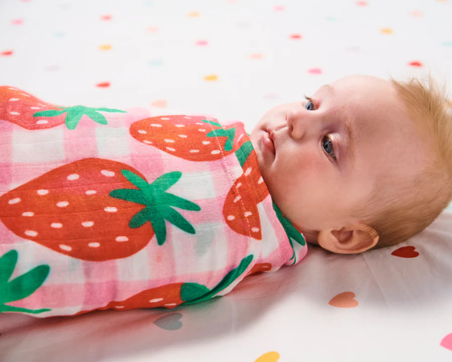 Kip & Co BABY | Strawberry Jam Bamboo Swaddle