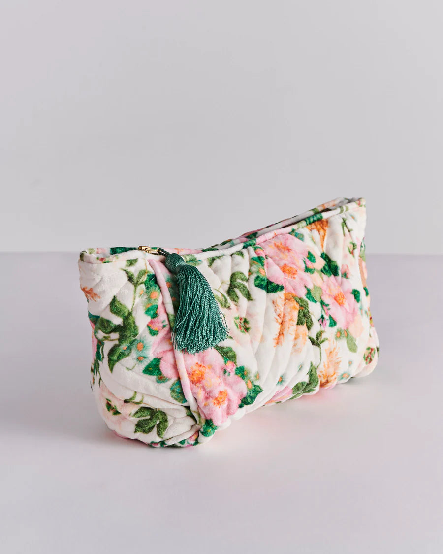 Kip & Co | Sunday Stroll Velvet Toiletry Bag