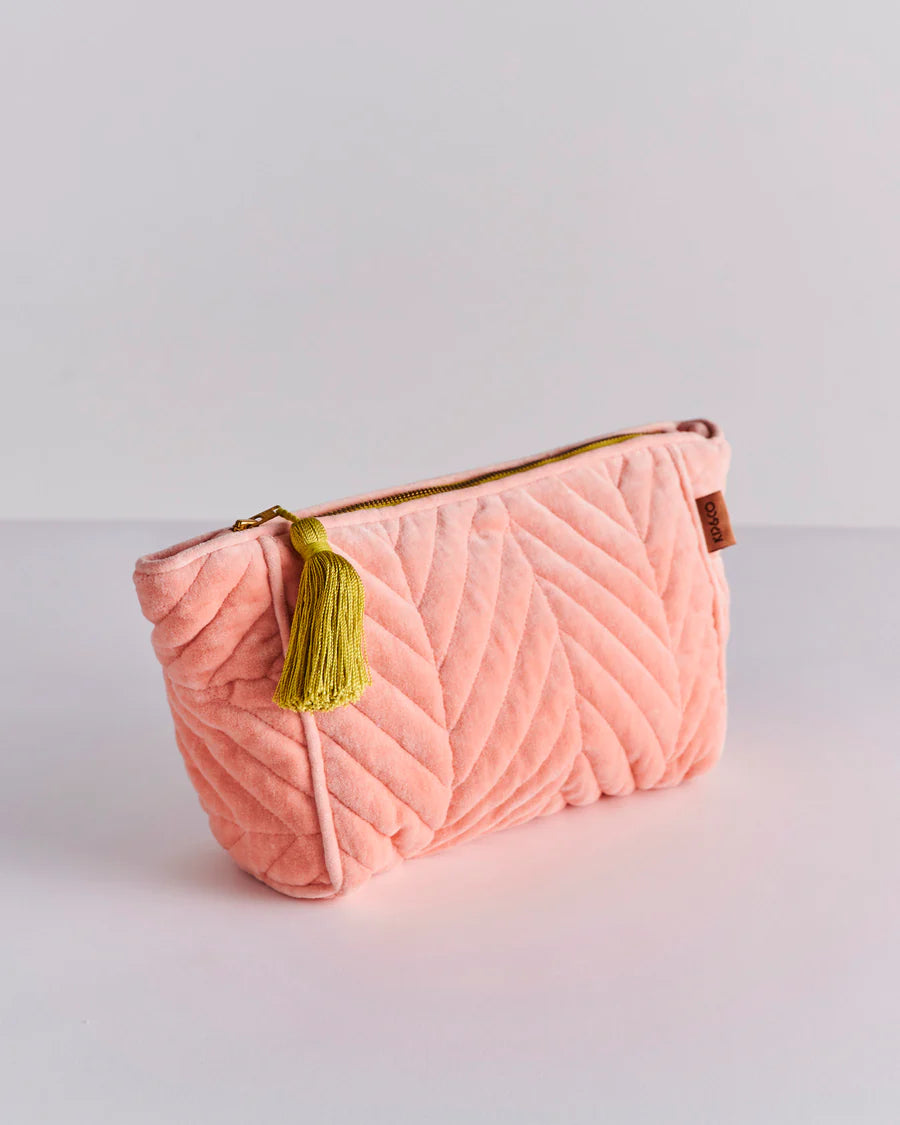 Kip & Co | Tuscan sunset Velvet Toiletry Bag