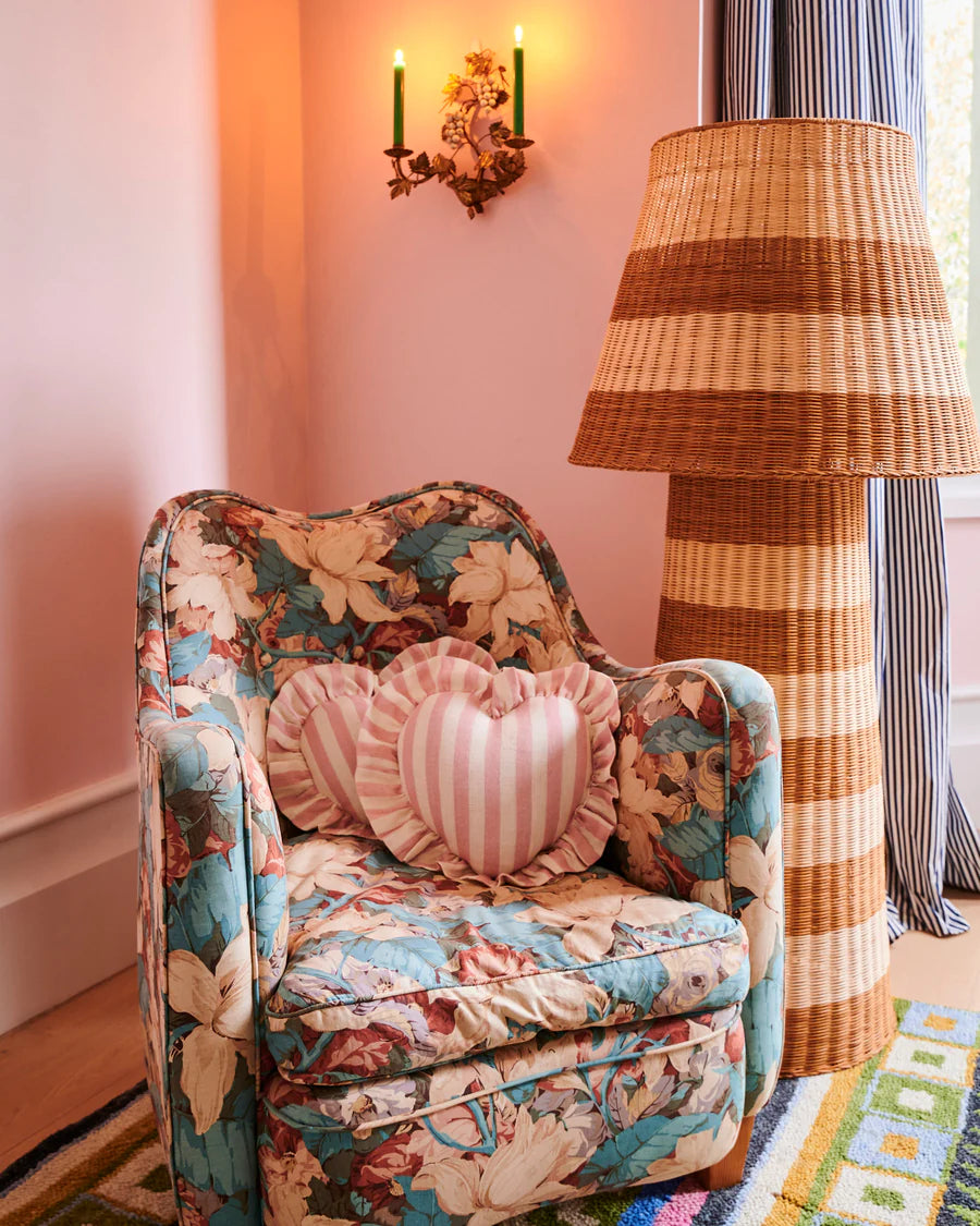 Kip & Co HOME  | Cotton Candy Heart Frill Upholstery Cushion