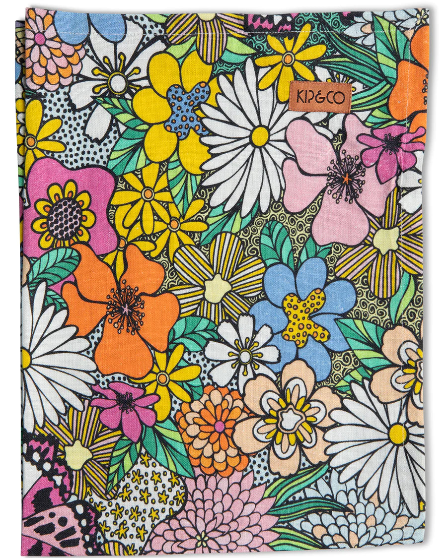 Kip & Co HOME | Bliss floral Linen Tea Towel
