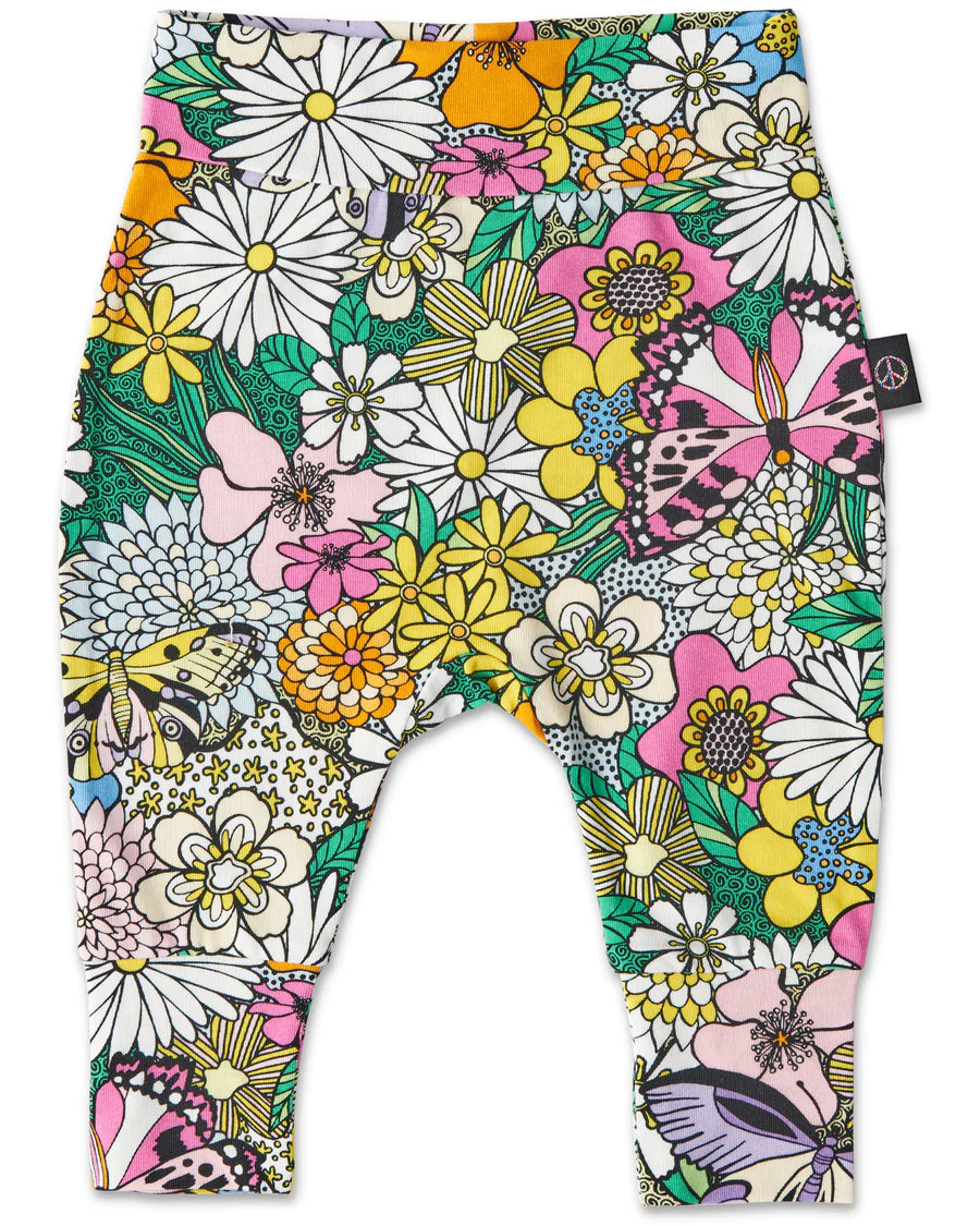 Kip & Co BABY | Bliss Floral Organic Drop Crotch Pant