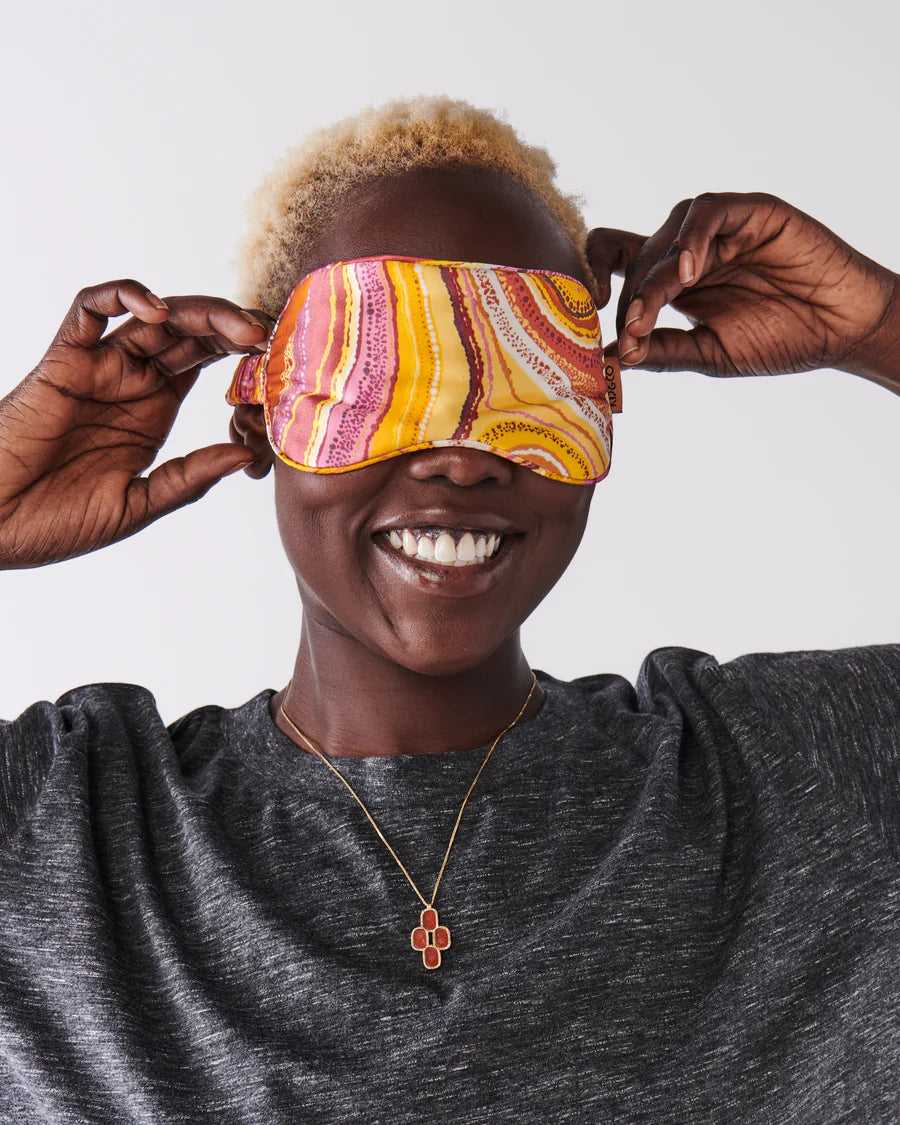 Kip & Co X Ernabella Arts | Tjala Dreaming Silk Eye Mask