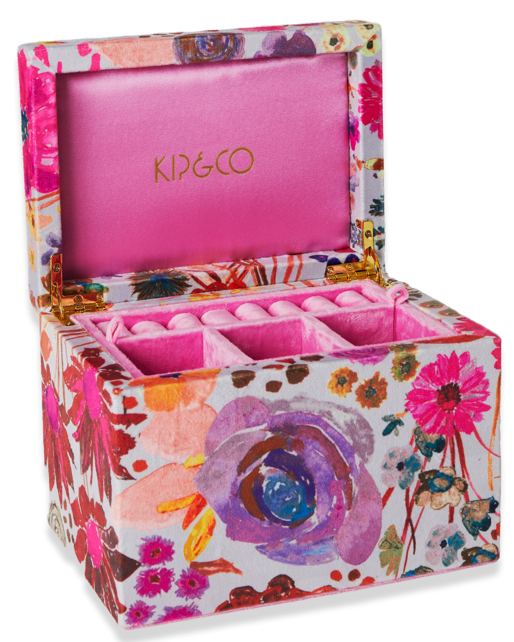 Kip & Co HOME  | Field of Dreams velvet jewellery box- large