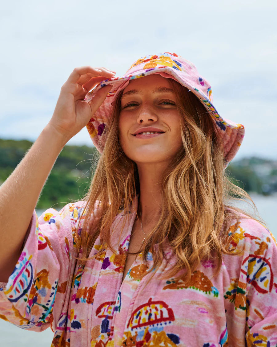 Kip & Co X Ken Done | Beach Days Terry Beach Hat
