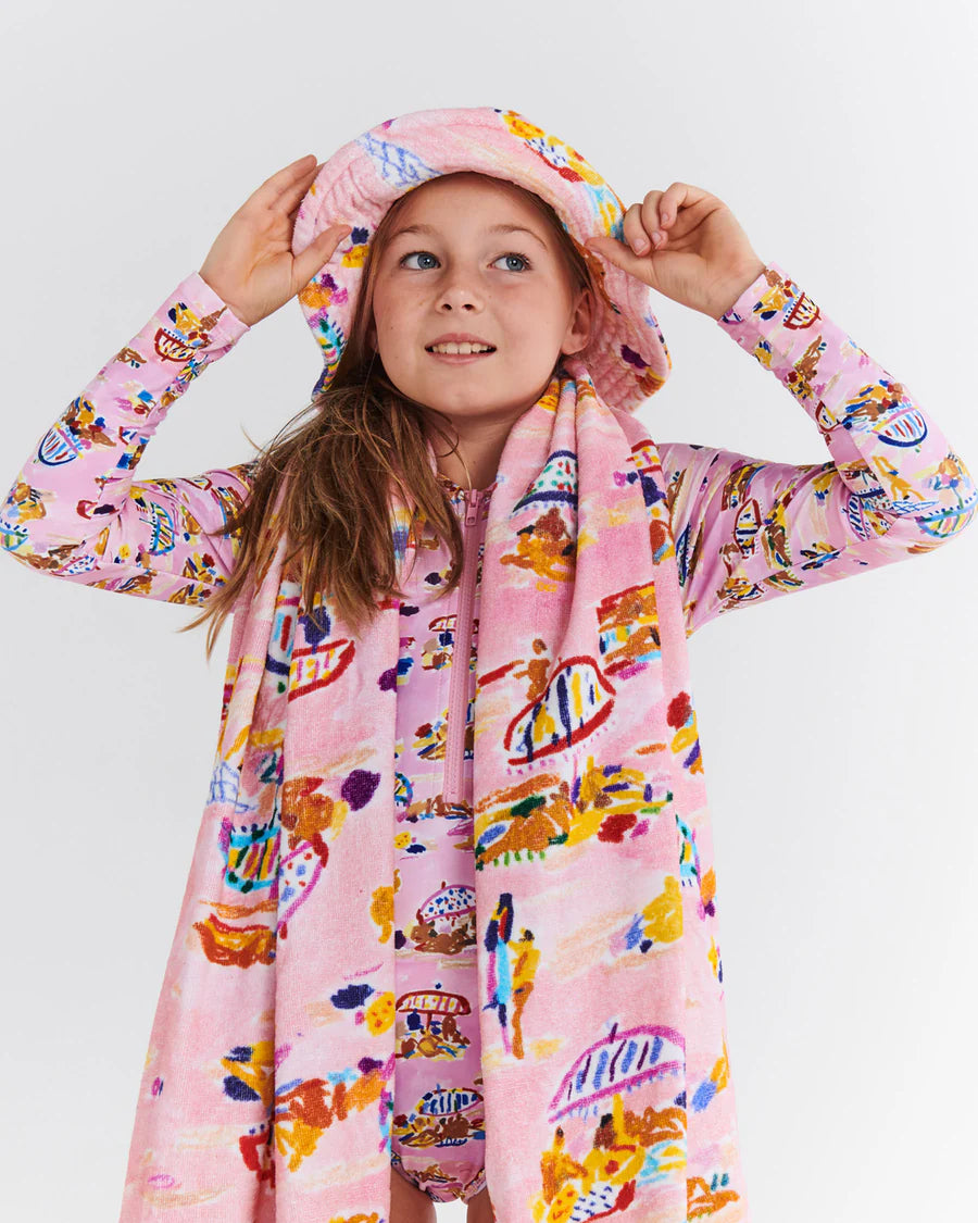 Kip & Co X Ken Done | Beach Days Long Sleeve bathers