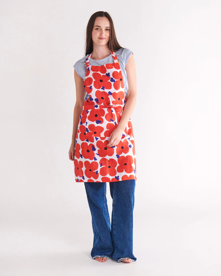 Kip & Co X Ken Done HOME | Pop Floral Linen Apron