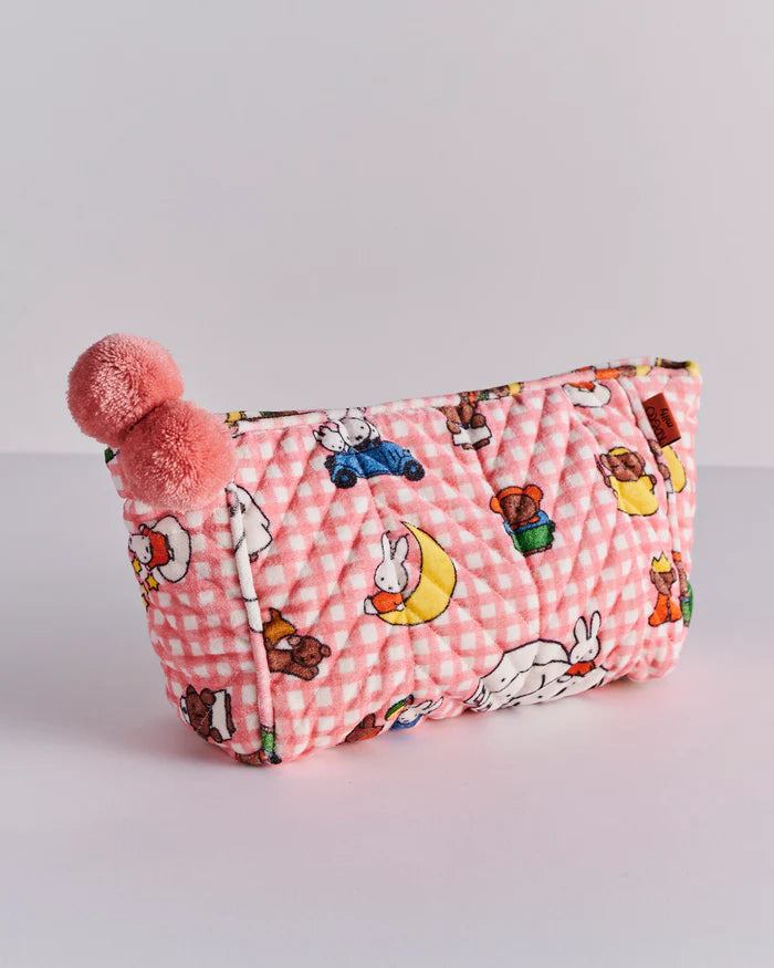 Kip & Co X Miffy KIDS | Miffy and Mates velvet toiletry bag