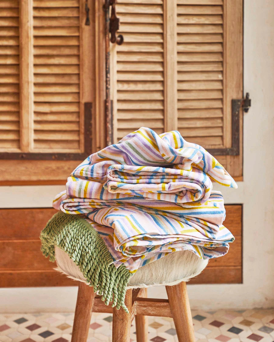 Kip & Co | Stripes of Paros Terry Beach Towel