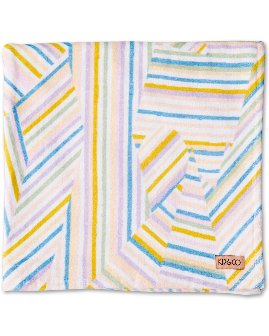 Kip & Co | Stripes of Paros Terry Beach Towel