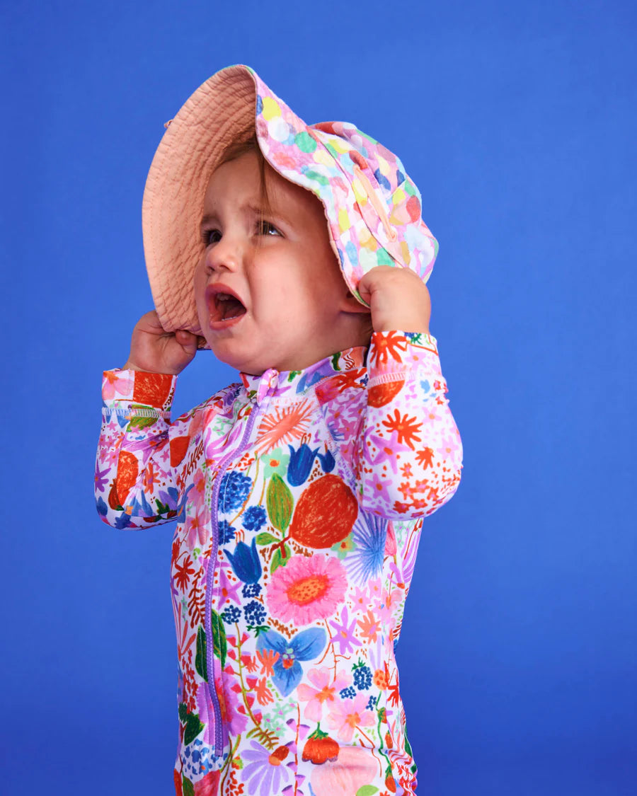 Kip & Co BABY | Meandering Meadow Baby Long Sleeve Zip Bathers