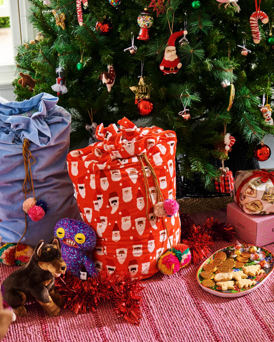 New Kip & Co | HoHoHo Red Velvet Santa Sack