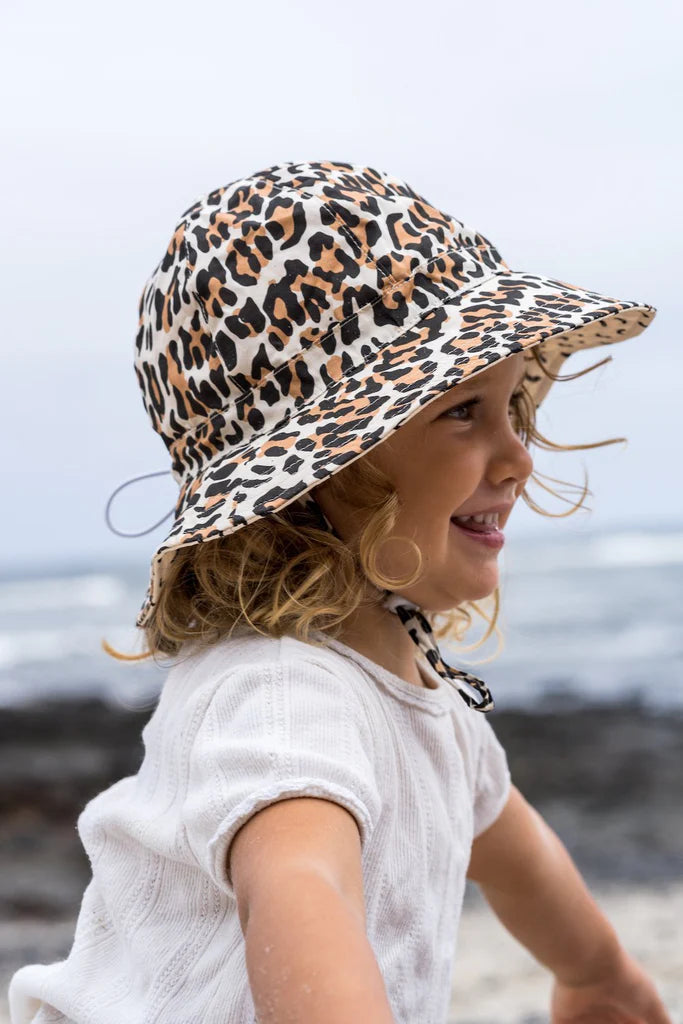 Acorn | Leopard Wide Brim Hat