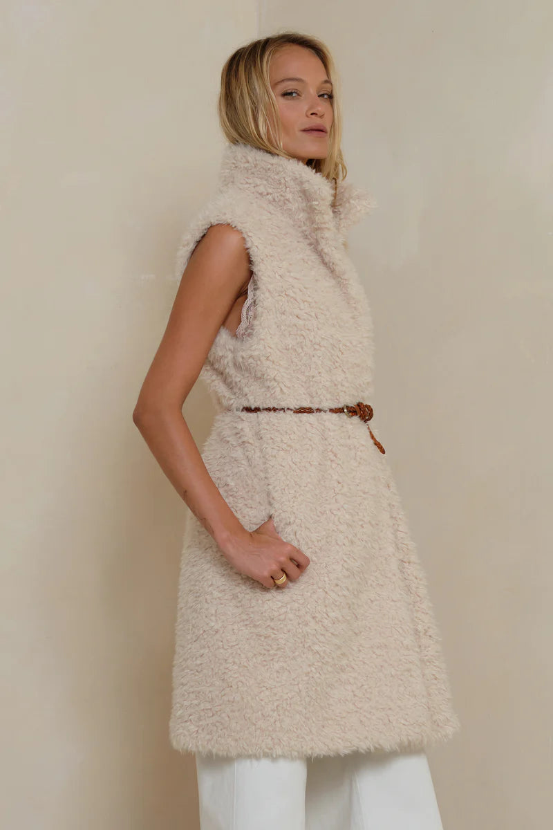 Lilya | Ellen Long Vest Ivory