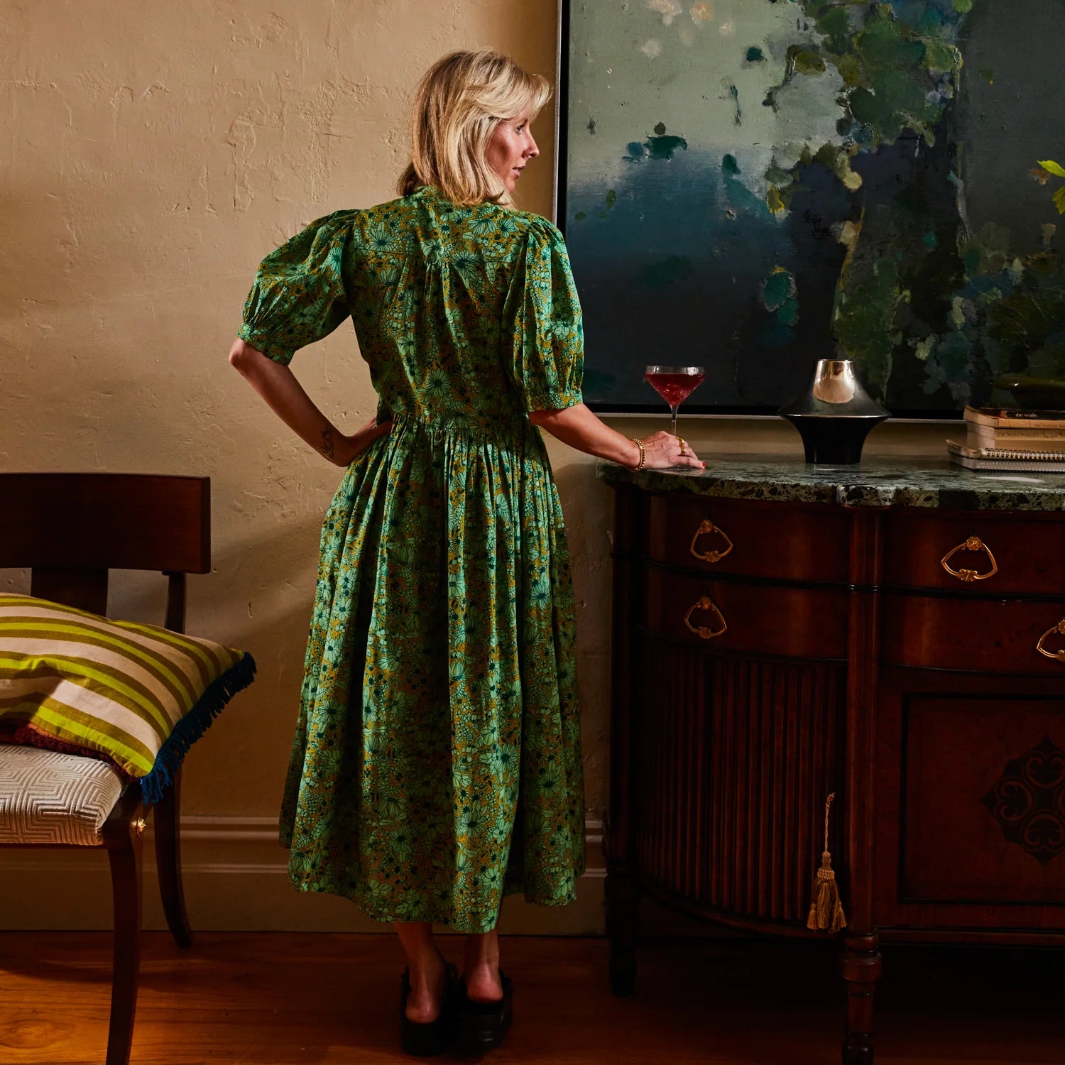 Sage x Clare | Evette Dress - Martini