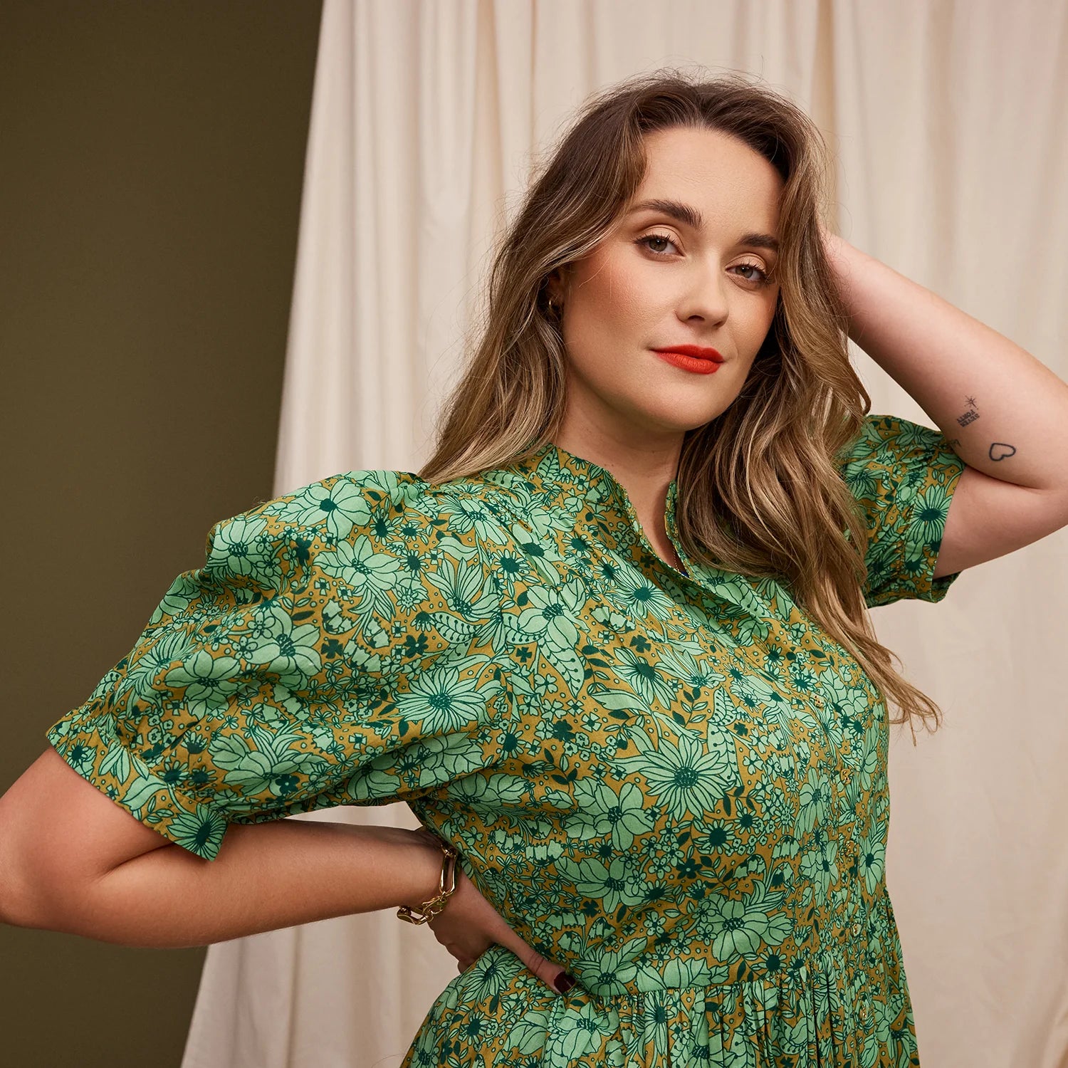 Sage x Clare | Evette Dress - Martini
