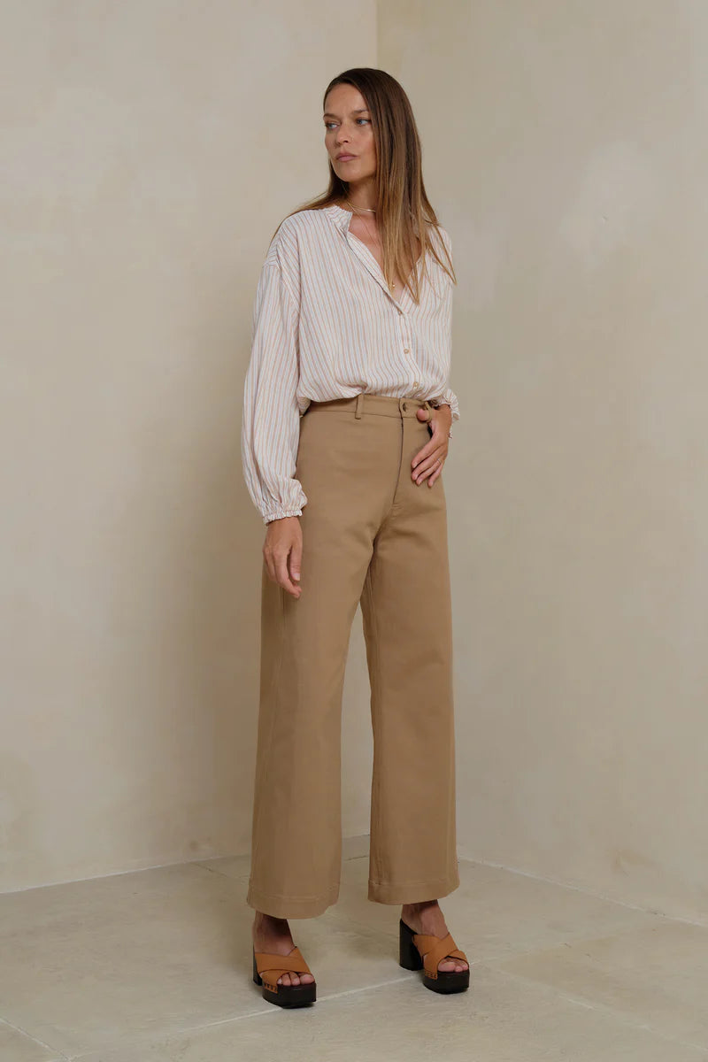 Lilya | Lou Lou Pants -Pecan Brown