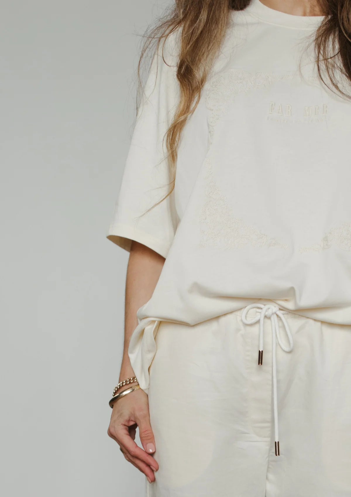 FAR MER by Whitney | Paisley Emboss Crew Tee