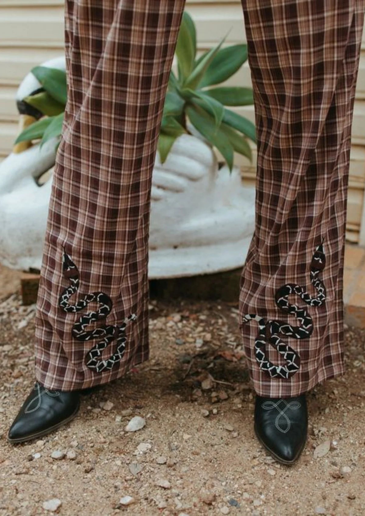 FAR MER by Whitney | Rattlesnake Plaid Pants