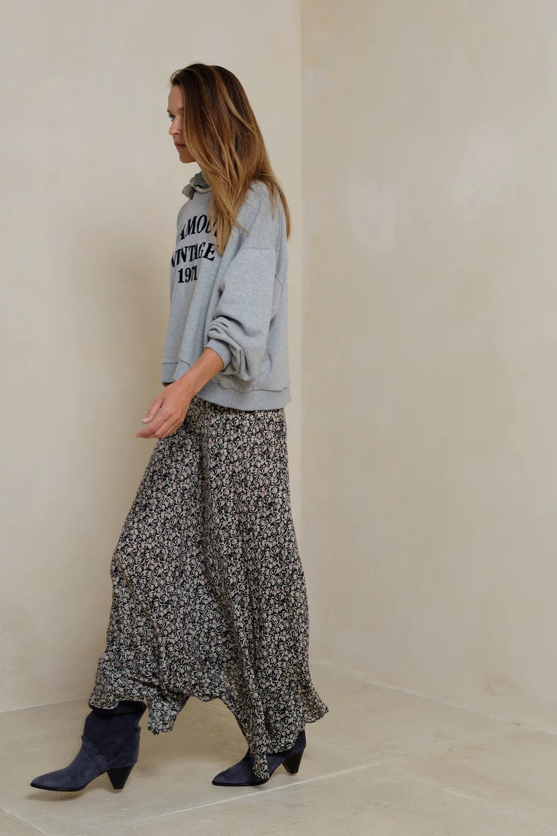 Lilya | Romany Skirt Chelsea Floral- Navy