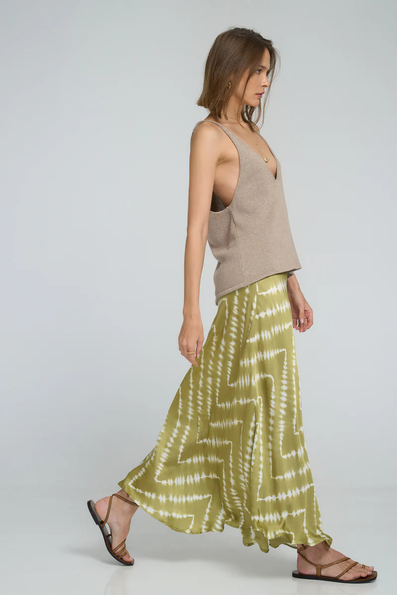Lilya | Ashbourne Skirt Celestial Tie Dye -Green Apple