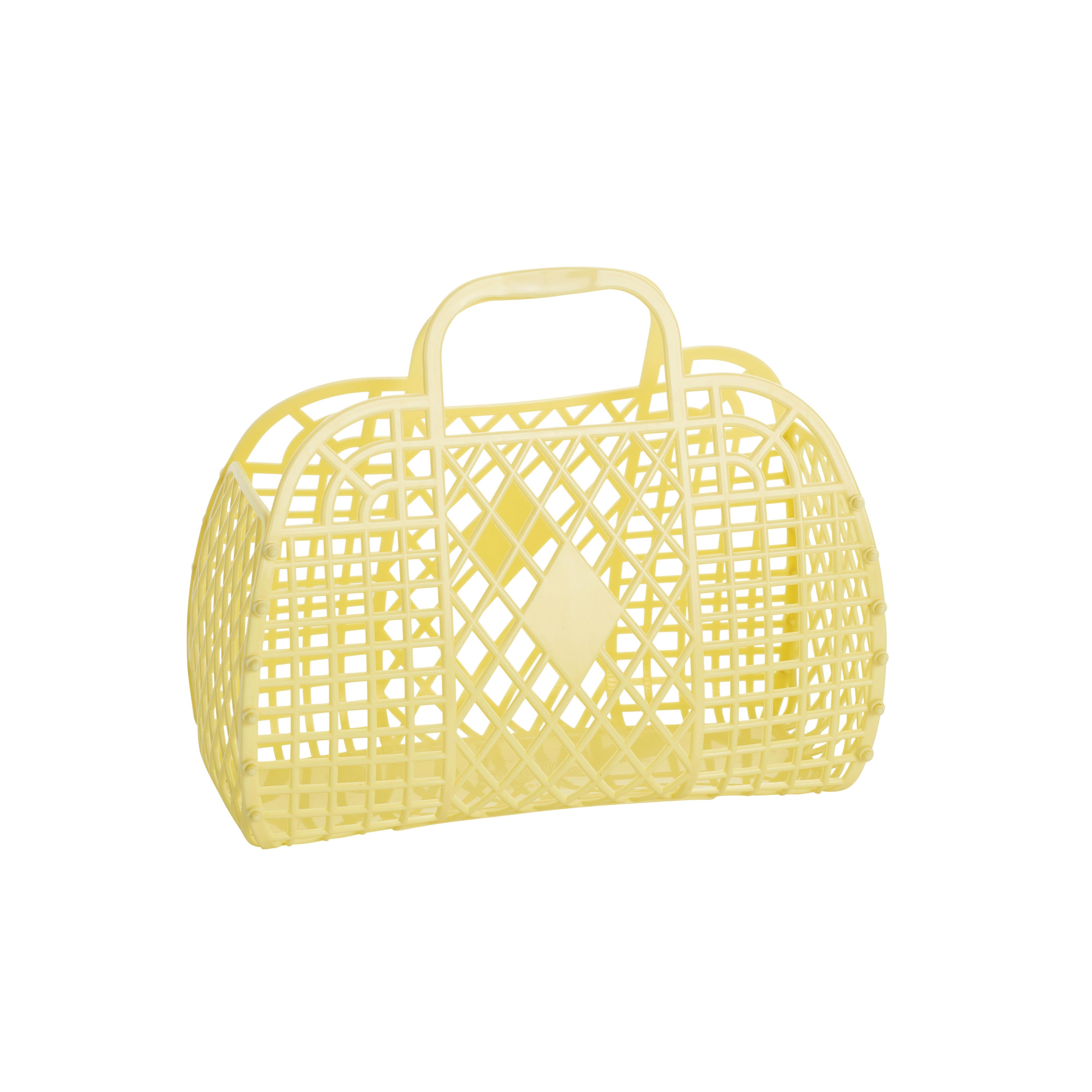 Sun Jellies | Retro Basket SMALL- Yellow