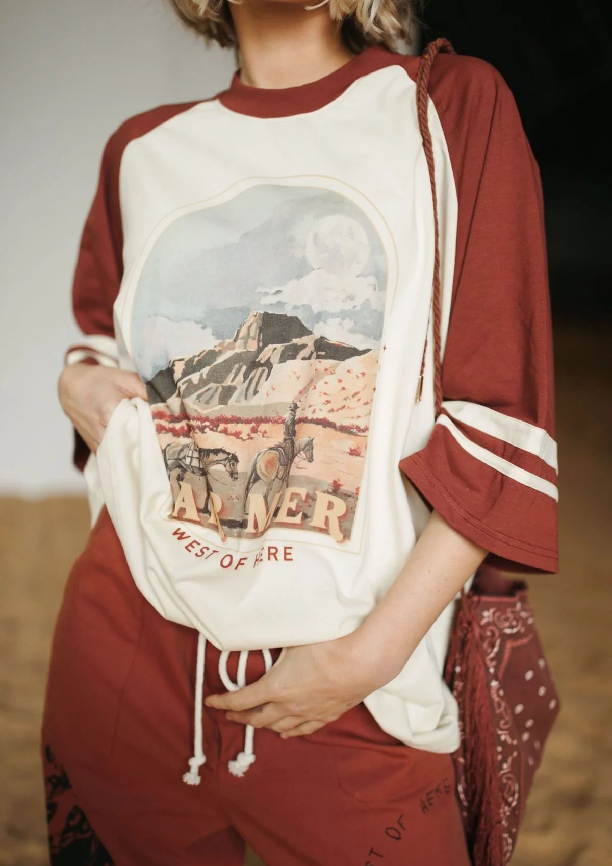 FAR MER by Whitney | West Of Here Raglan Tee