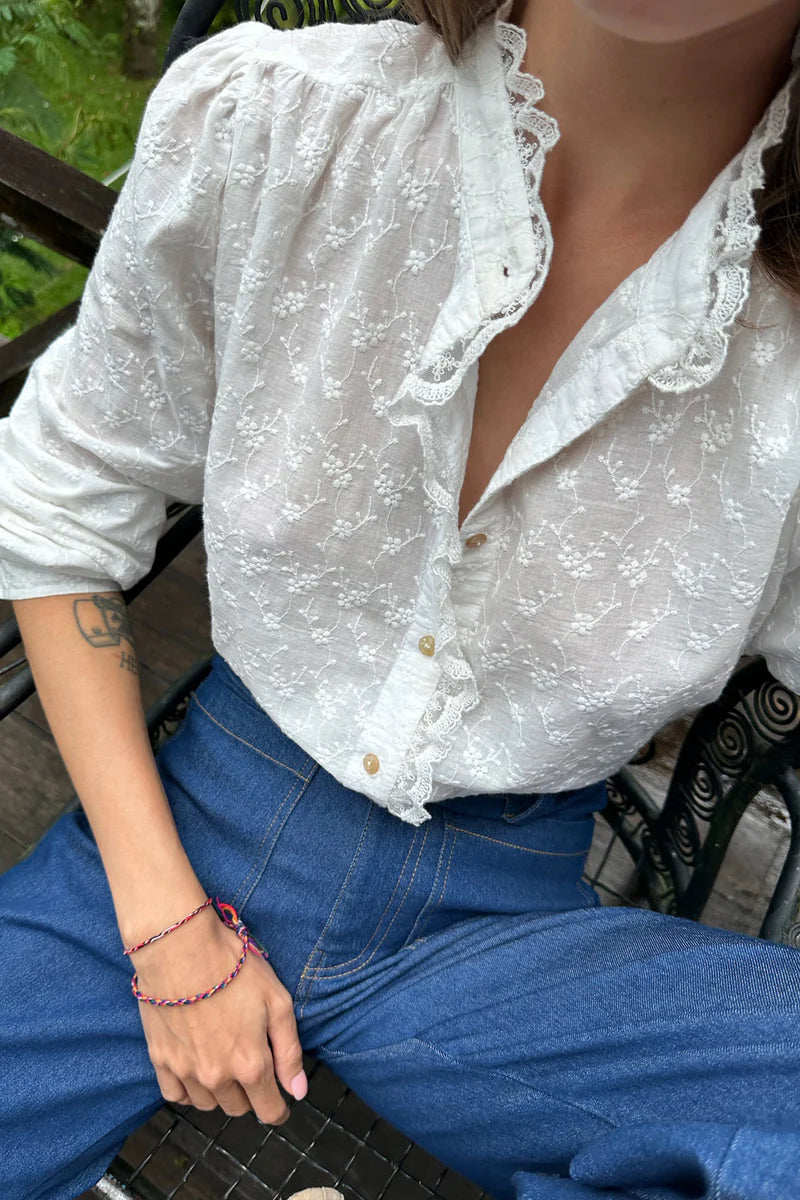 Lilya | Amina Blouse- White