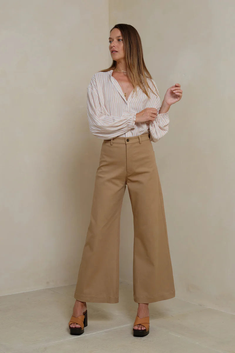 Lilya | Lou Lou Pants -Pecan Brown