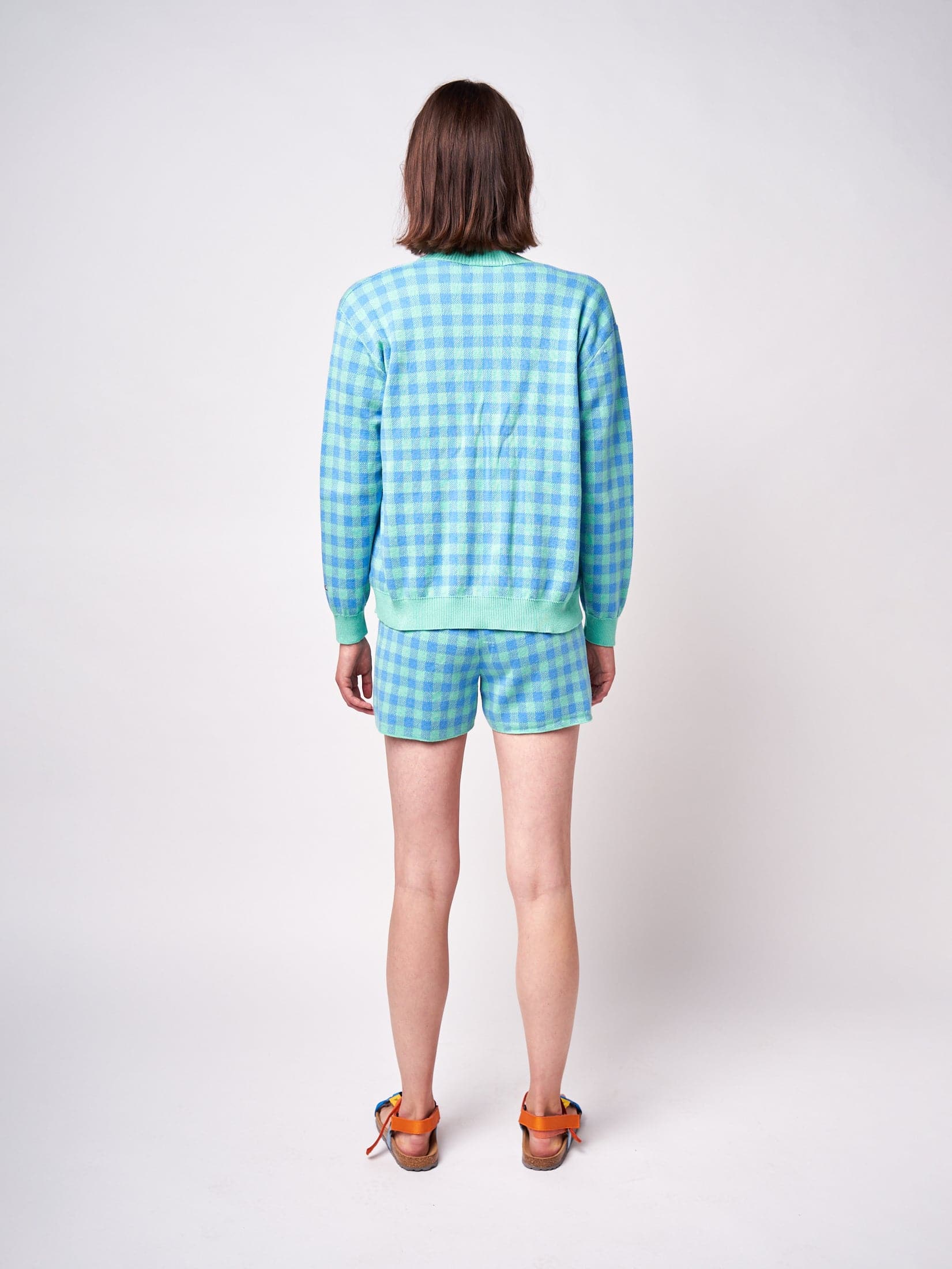 Bobo Choses WOMAN | Checked knitted cardigan