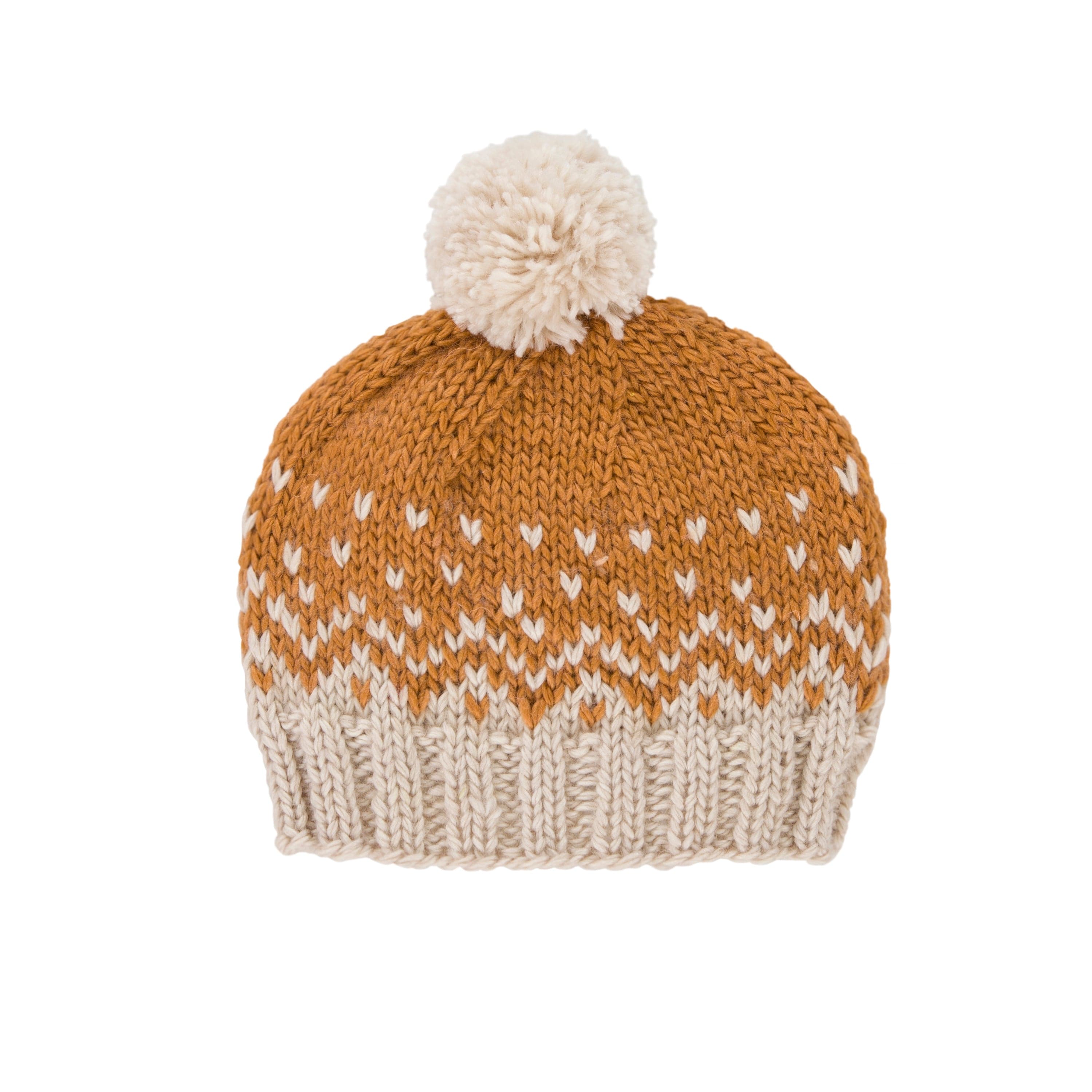 Acorn Snowflake Beanie Caramel