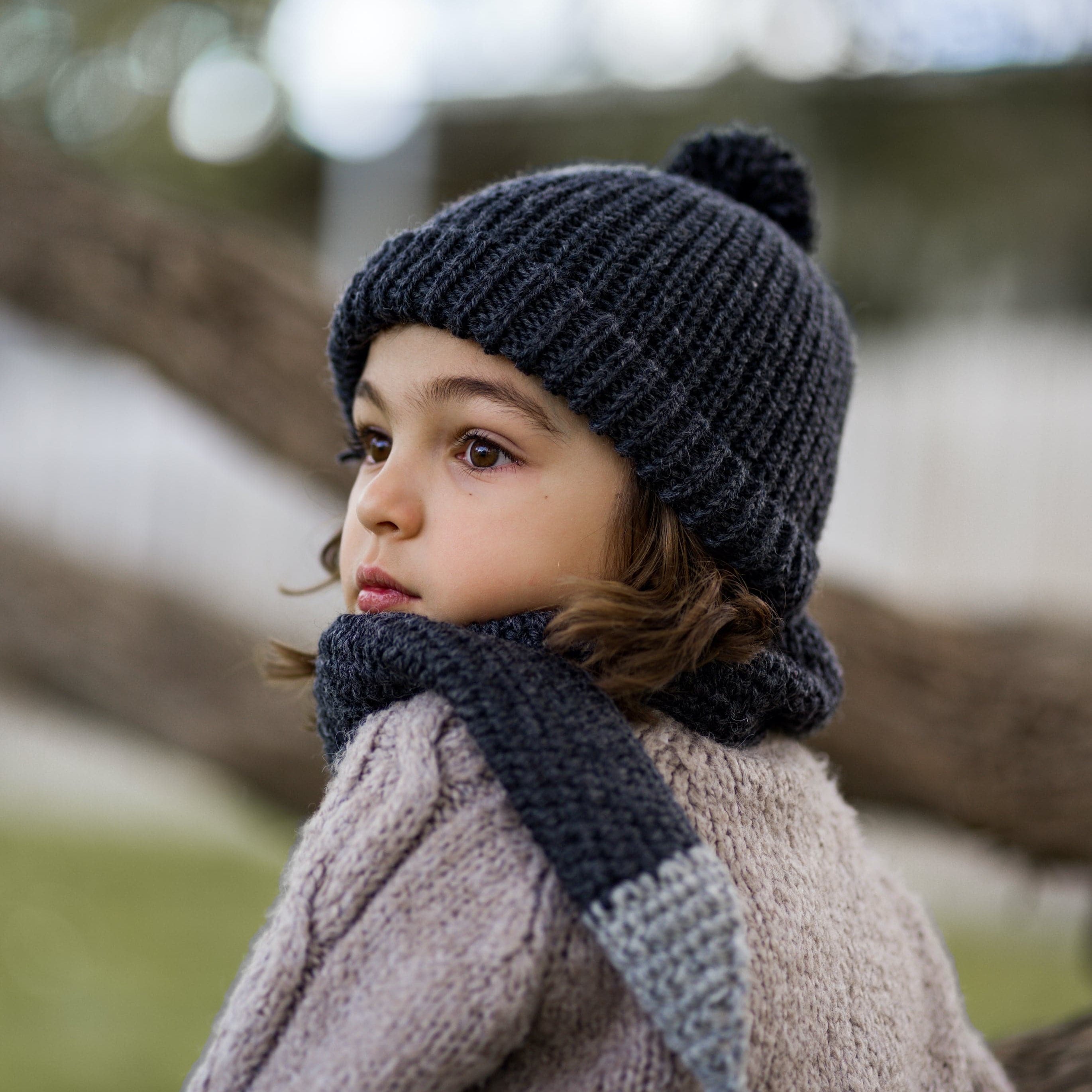 Acorn Traveller Chunky Scarf Slate