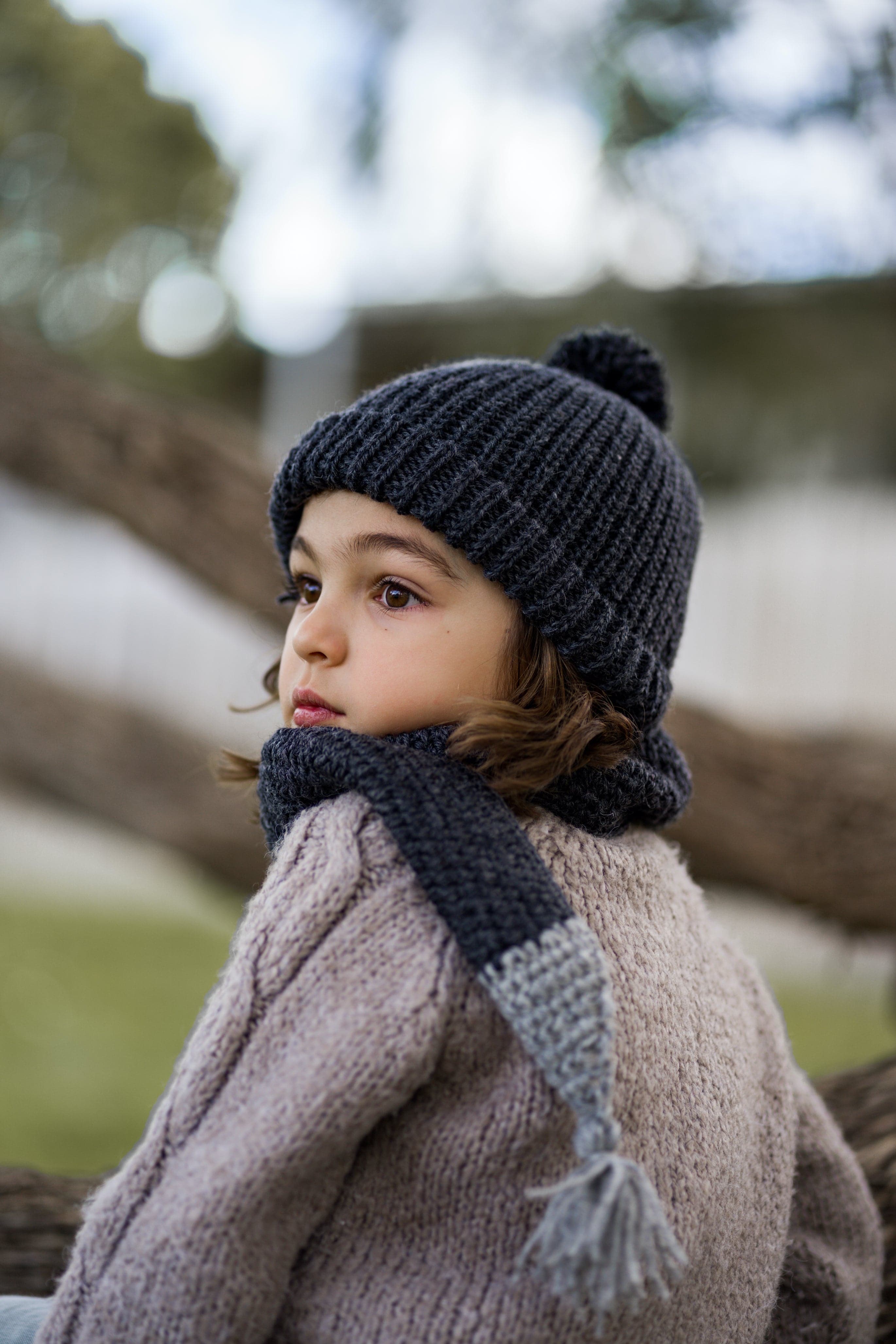 Acorn Traveller Chunky Scarf Slate