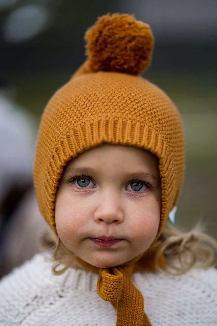 Acorn BABY | Elfin Wool Beanie Caramel