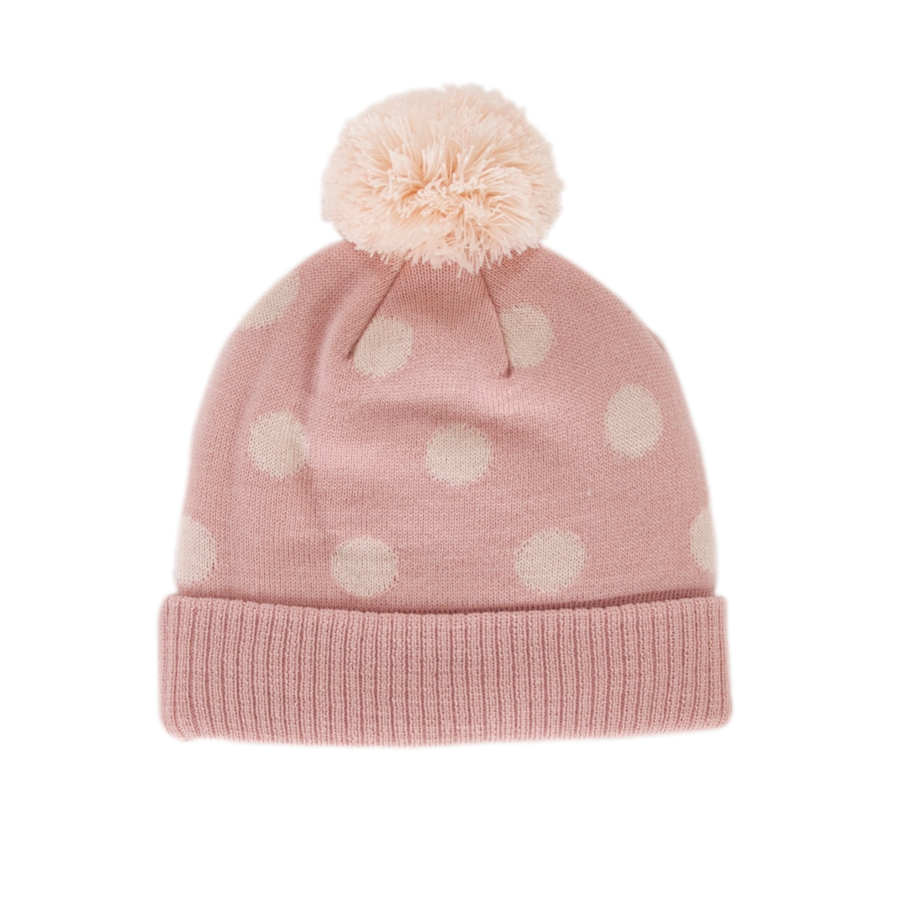 Acorn | Raindrops Merino Beanie Dusty Pink
