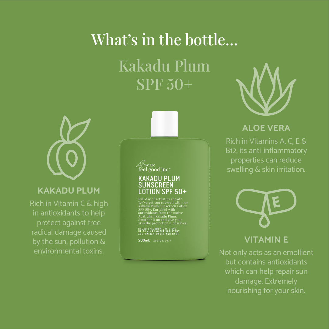 We Are Feel Good | Kakadu Plum Sunscreen SPF 50+ (400ml)