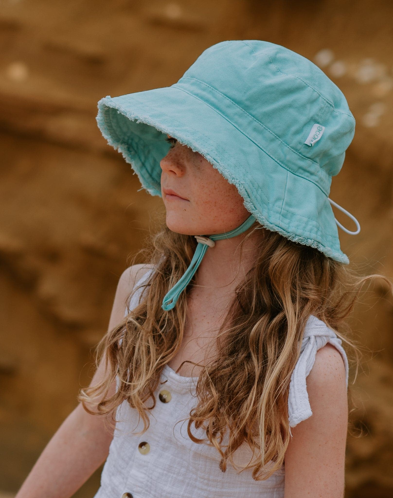Acorn | Ocean Frayed Bucket Hat