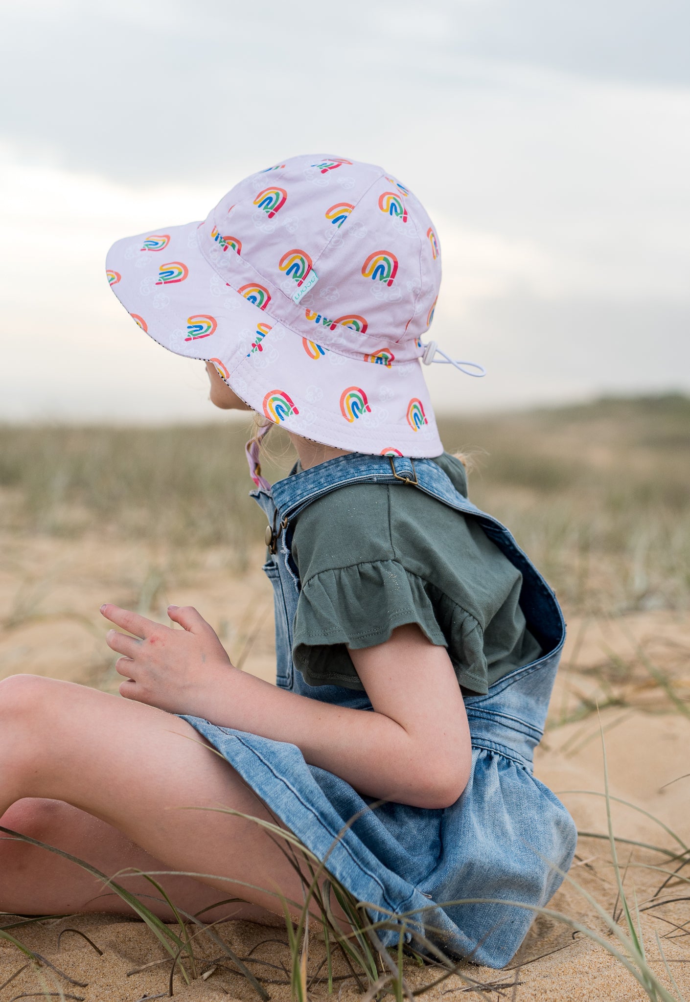 Acorn | Rainbow Squiggle Floppy Hat