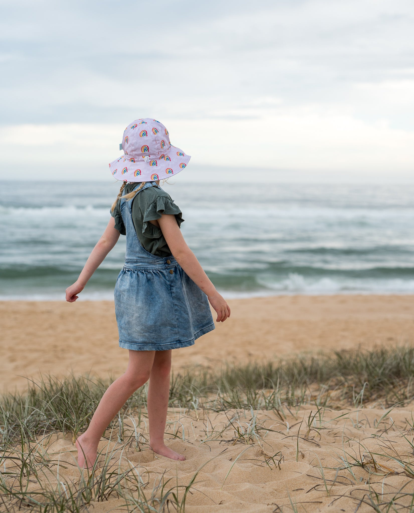 Acorn | Rainbow Squiggle Floppy Hat