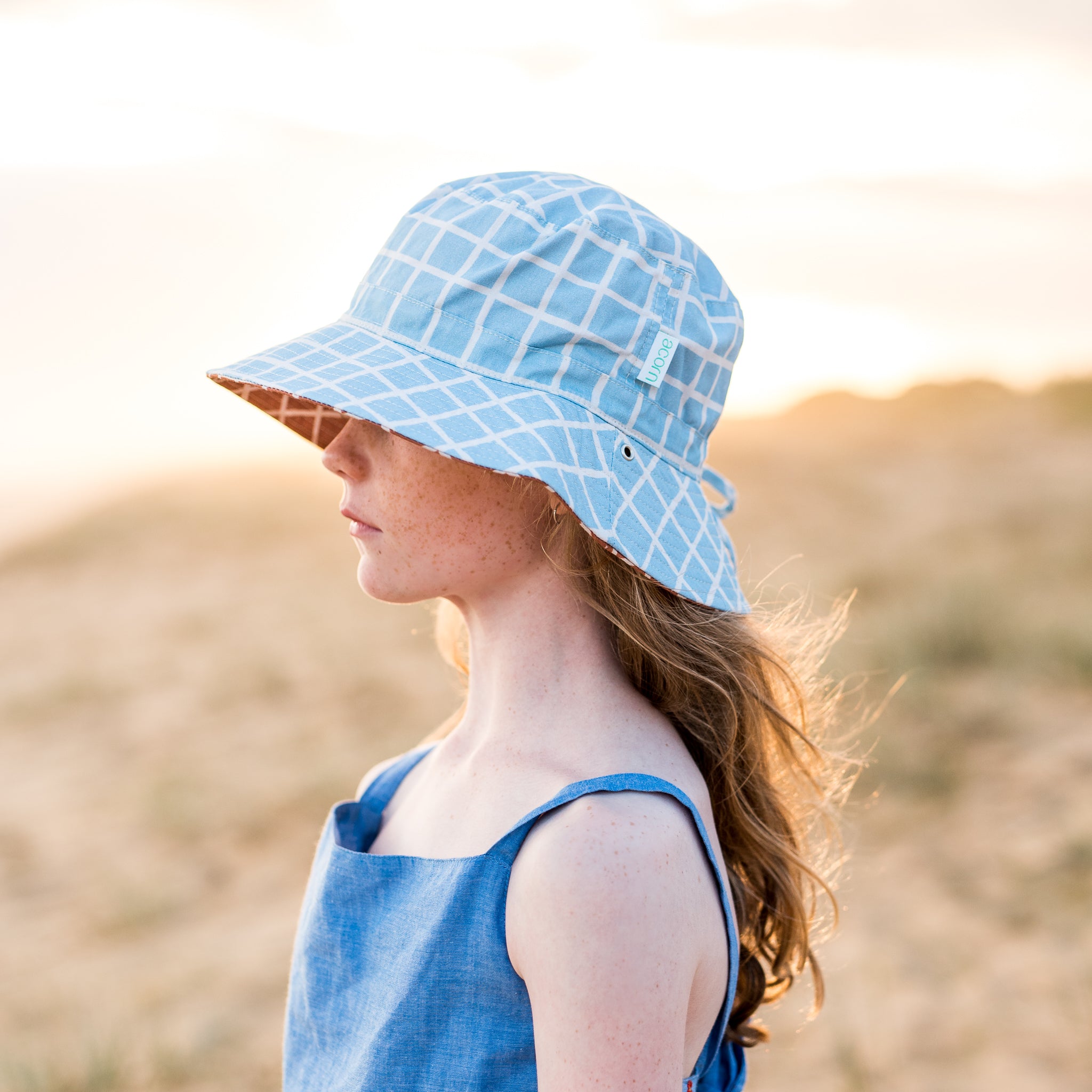 Acorn | Checks Reversible Bucket Hat