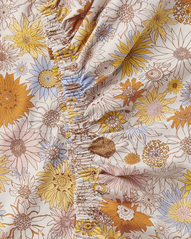 Kip & Co BABY | Sunflower Happy Cot & Bassinet Sheet