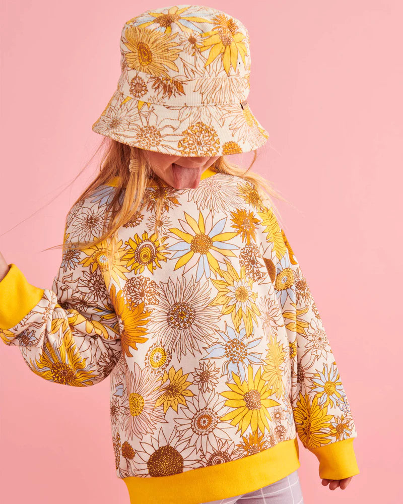 Kip & Co | Sunflower Happy Corduroy Bucket Hat