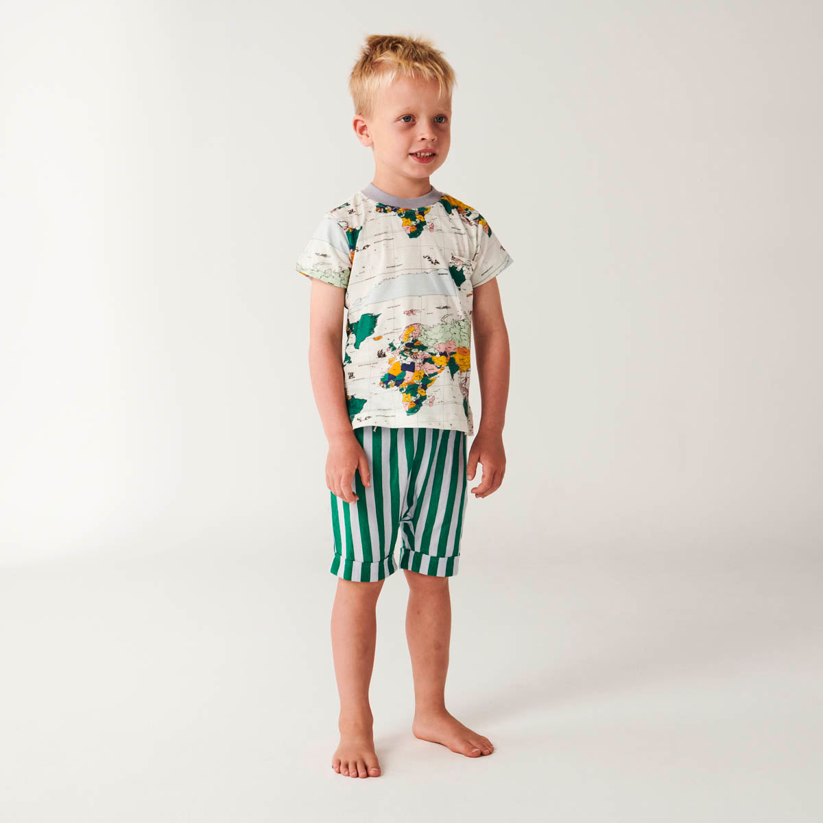 Kip & Co | Globe Trotter Short Sleeve Pyjama Set