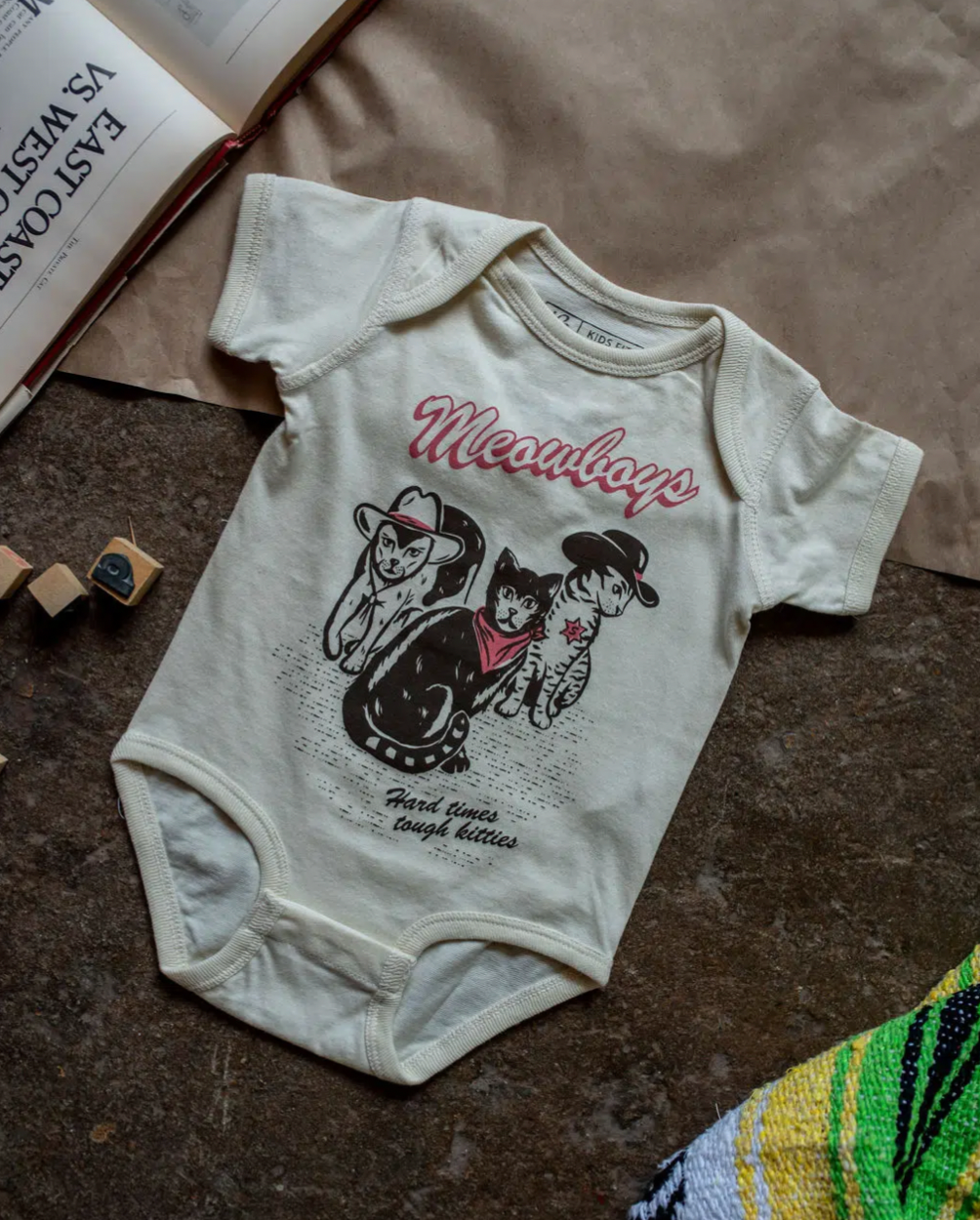 Shop Good | Meowboys baby onesie