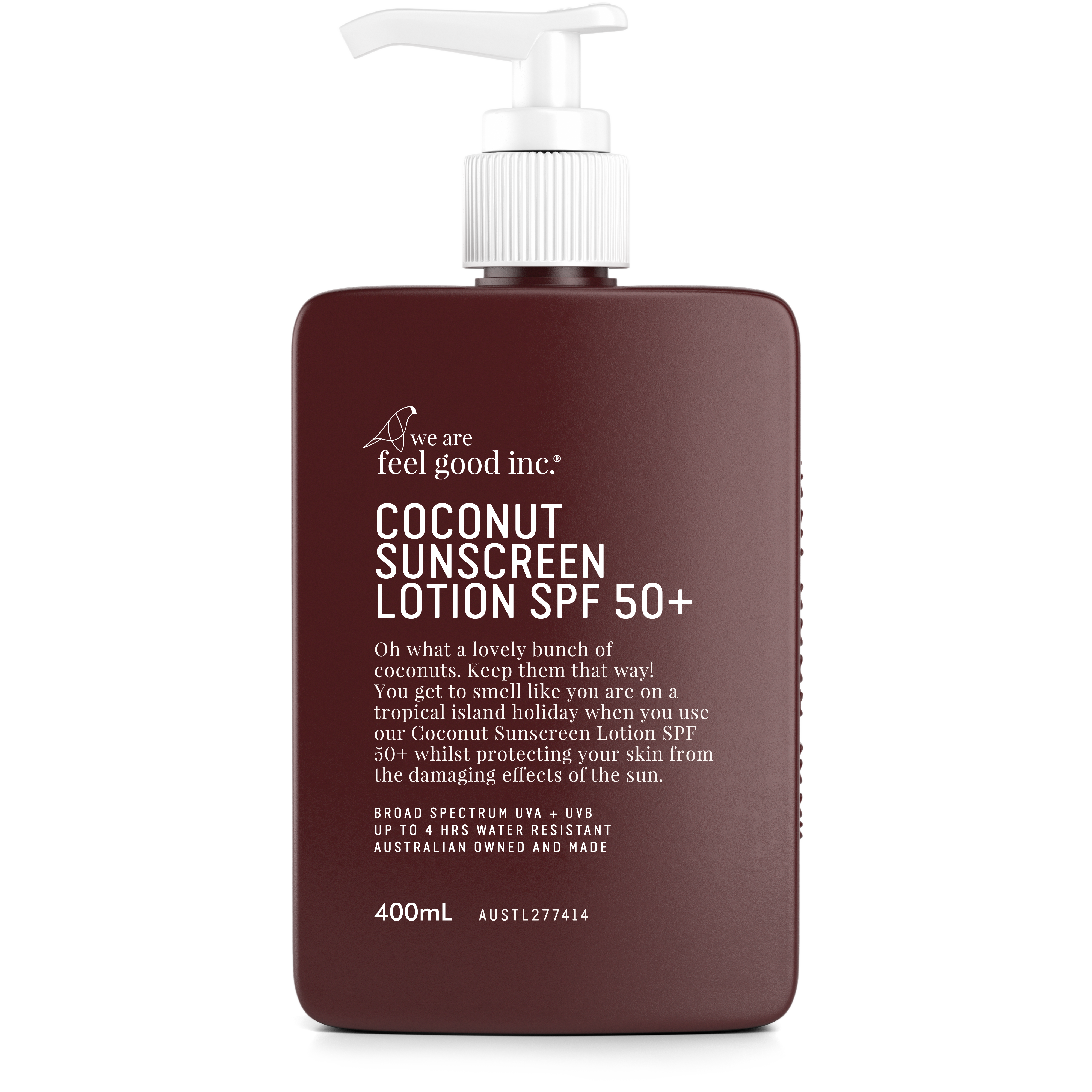We Are Feel Good | Coconut Sunscreen SPF 50+ (400ml)