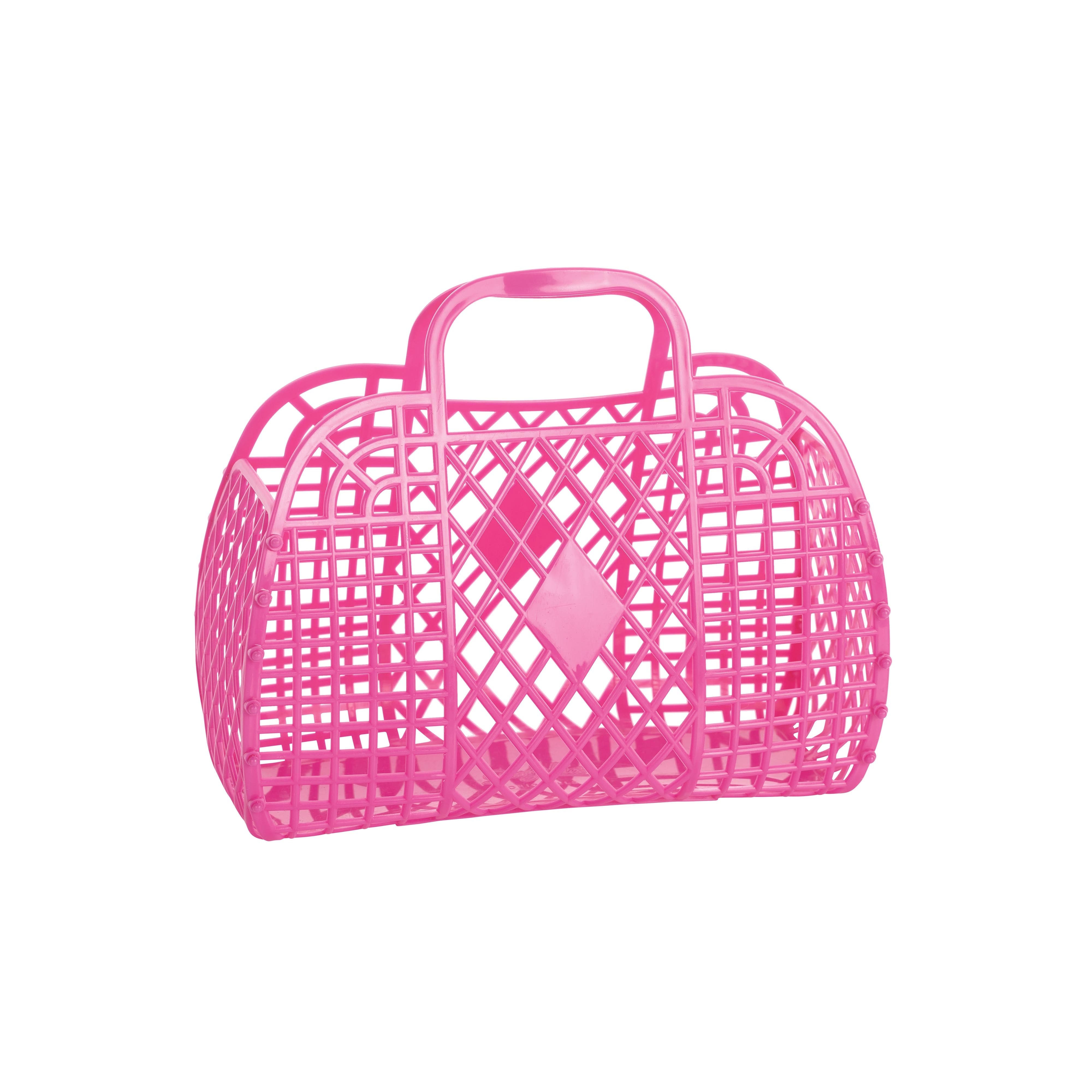 Sun Jellies small retro basket berry pink